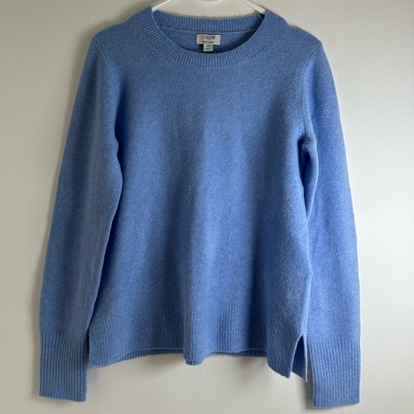 J.Crew Women's Pullover Blue Extra Soft Knit Long Sleeve Sweater- Size XS NWT - Picture 2 of 11